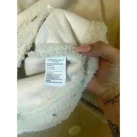 American Eagle mens faux fur mens jacket size xl in excellent condition - Picture 2 of 8